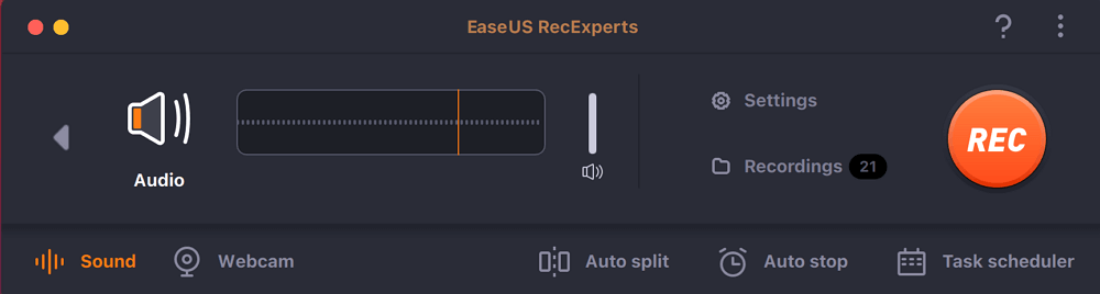 Start audio recording